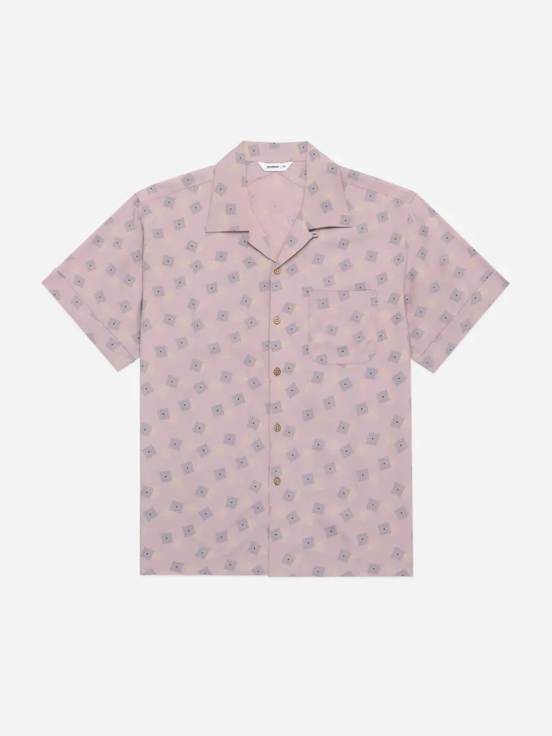 Vacation Shirt Pink Rayon Cube