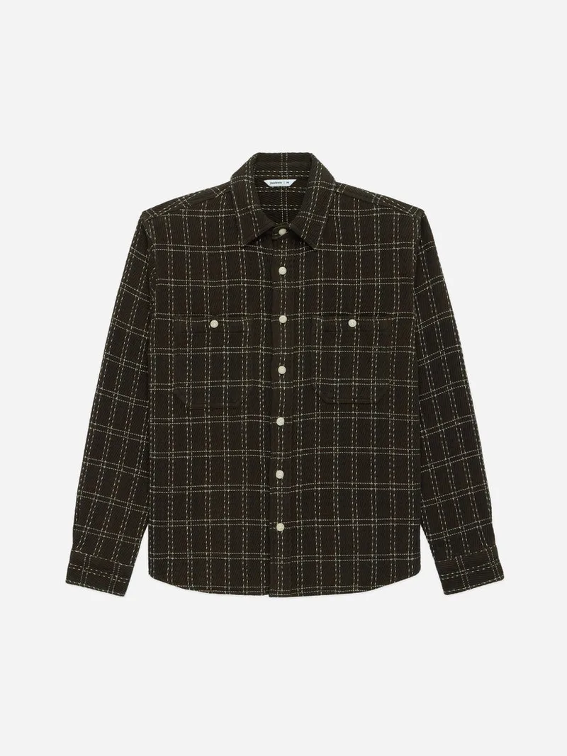 Utility Flannel Espresso Twill Check