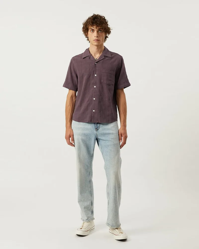 Washed Dobby SS - Purple