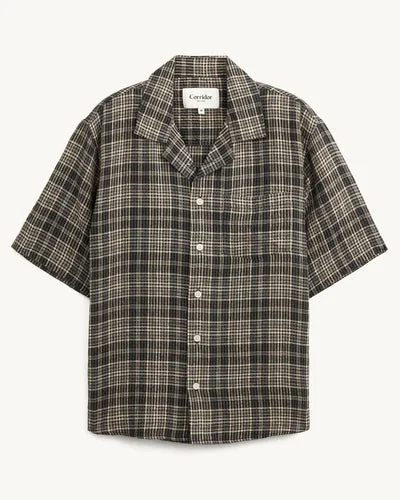 Plaid Seersucker SS - Black