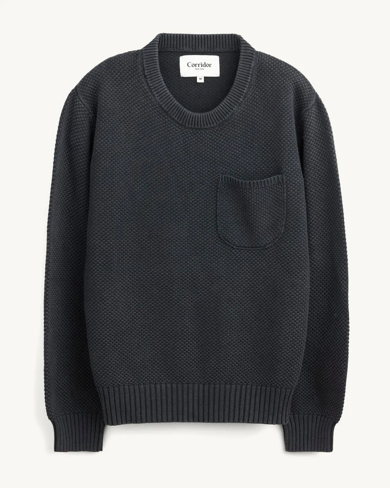 Pocket Crewneck - Black