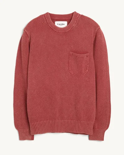 Pocket Crewneck - Red