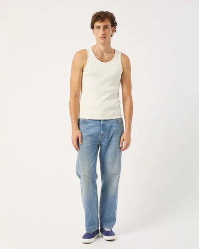 Ribbed Tank - White