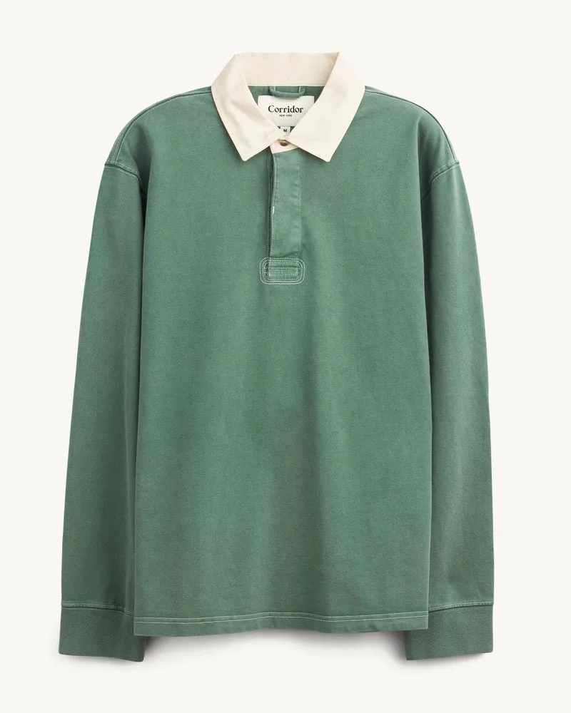 Garment Dyed Rugby LS - Alpine
