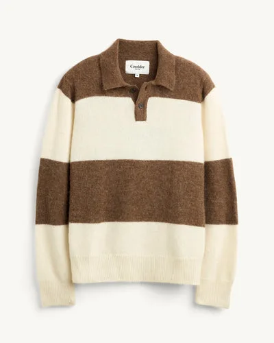 Brushed Knit Rugby - Natural
