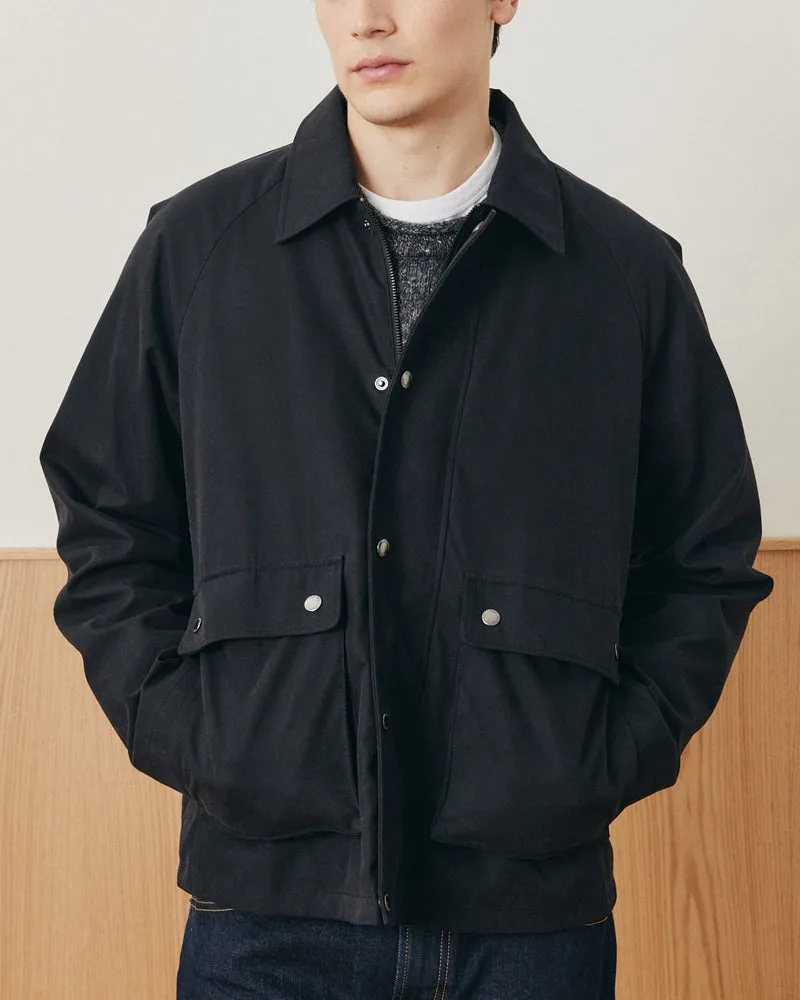 Waxed Cotton Trail Jacket - Black