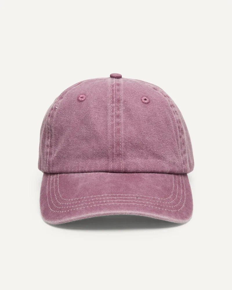 Garment Washed Cap - Purple