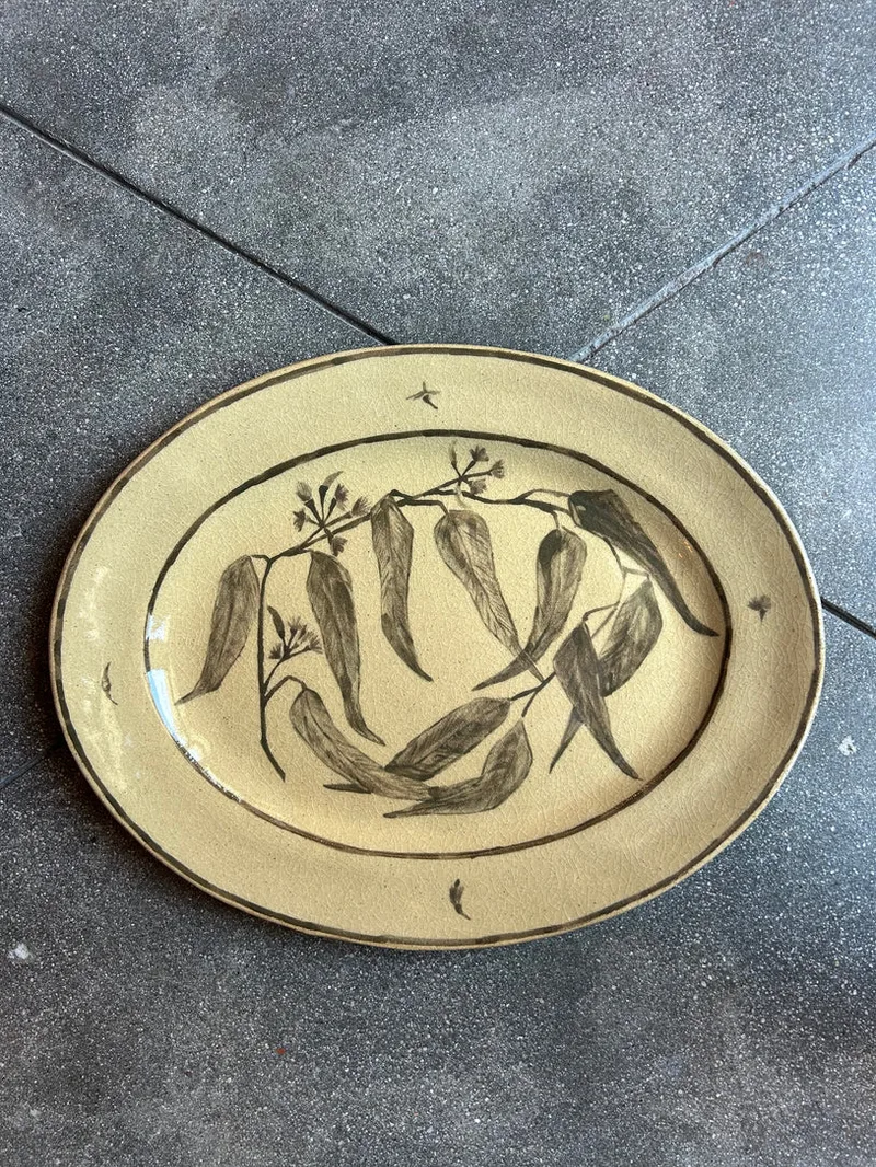Eucalyptus - Large Oval Serving Platter - Presale