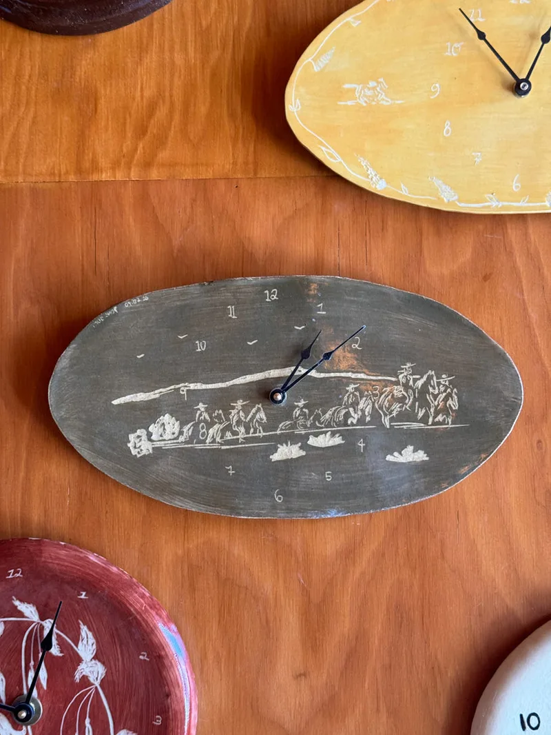 Over the Ridge - Oval Clock