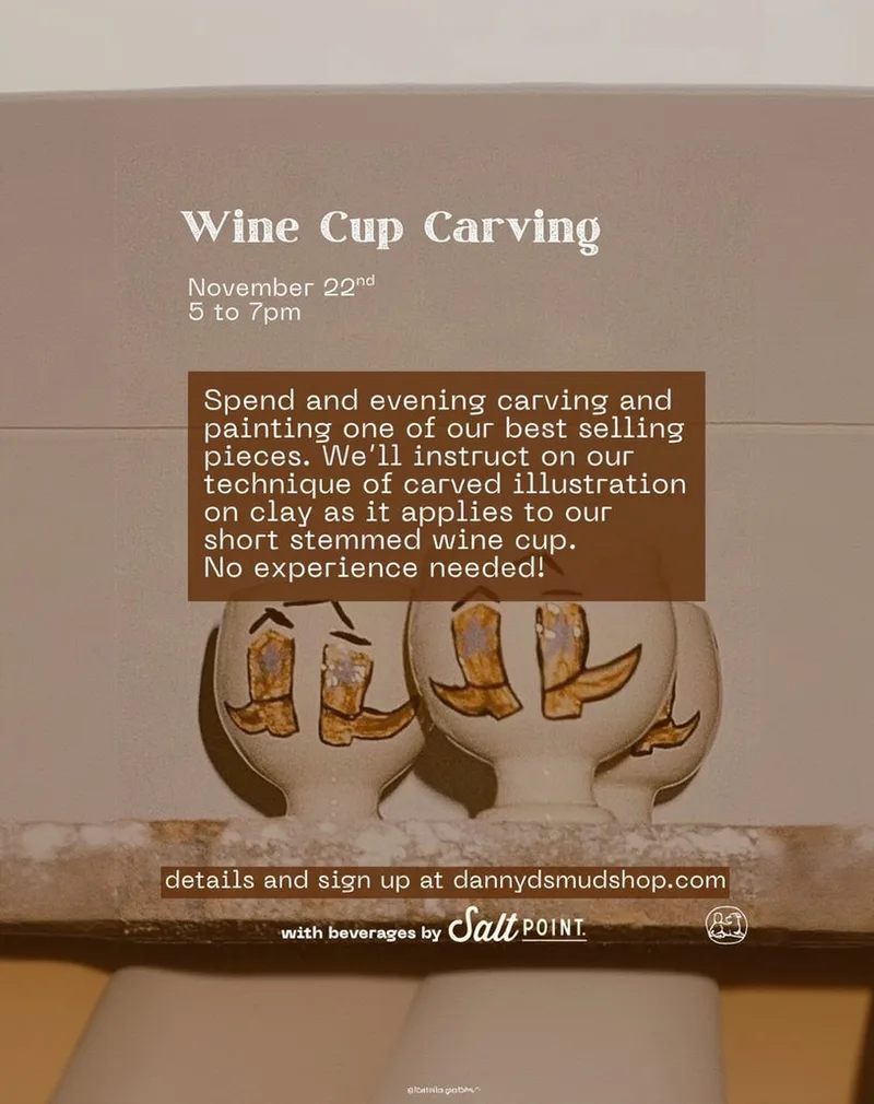 Wine Cup Carving - November 22nd 5-7pm