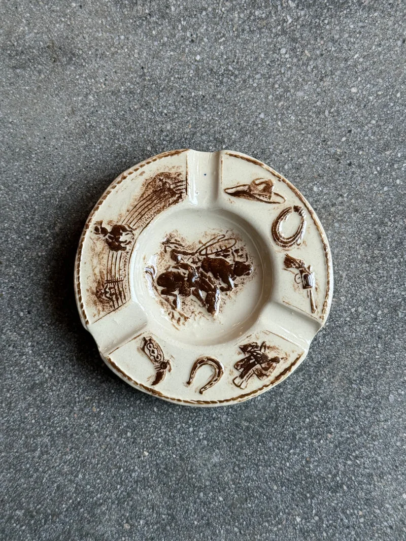 All Things Cowboy Ashtray - Chocolate