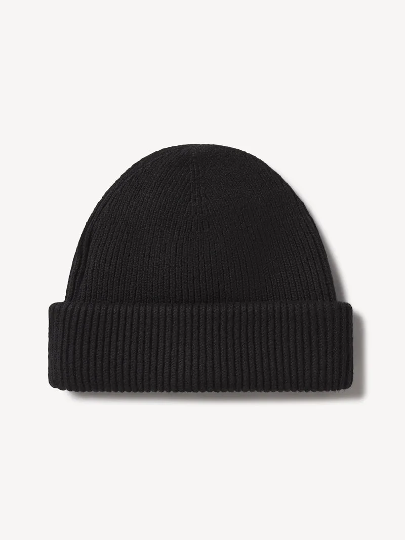 Black Seafarer Cotton Beanie