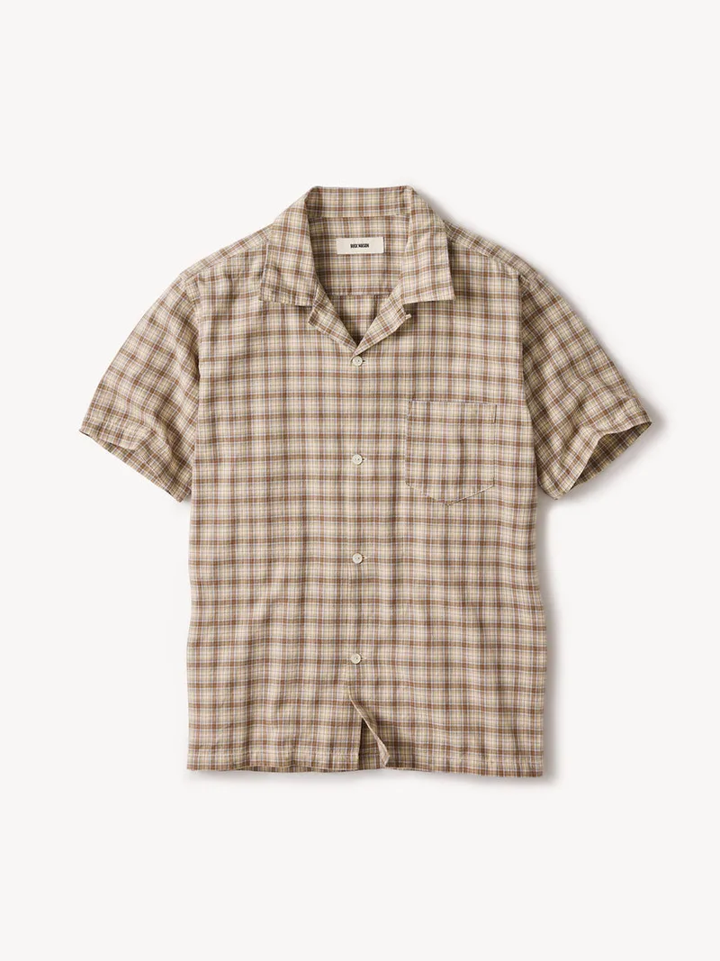 Keegan Plaid Wornwell Ss Camp Shirt