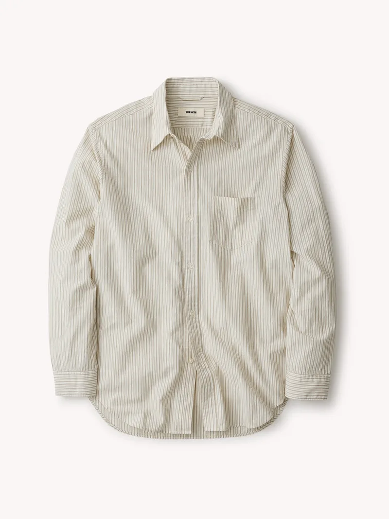 Montecito Stripe Wornwell One Pocket Shirt