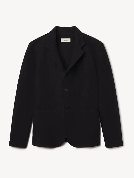 Black Felted Chore Coat Product Flat