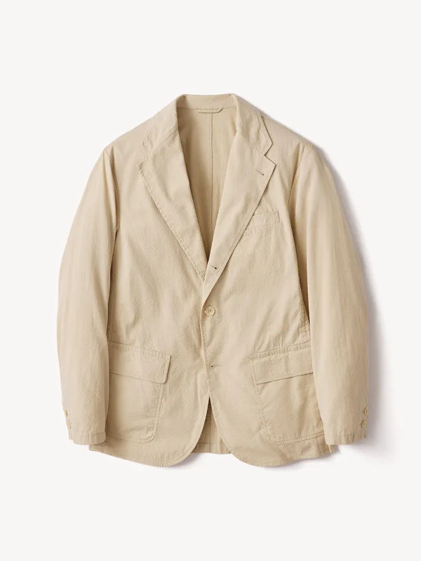 Natural Pinstripe Lightweight Seersucker Carry-On Jacket Product Flat