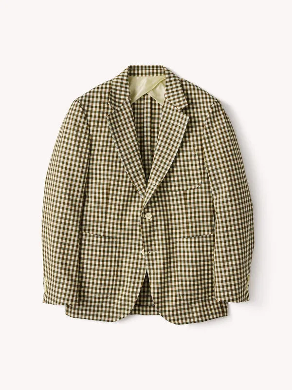 Fawn Gingham Hollywood Jacket Product Flat