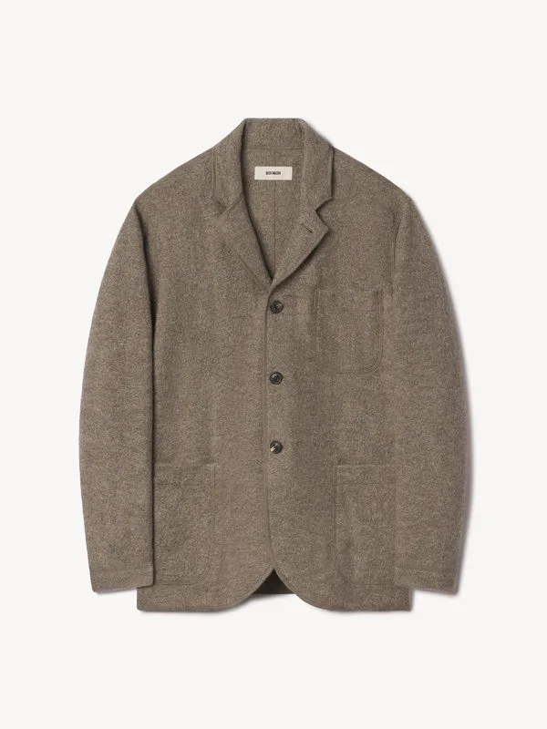 Heather Stone Felted Chore Coat