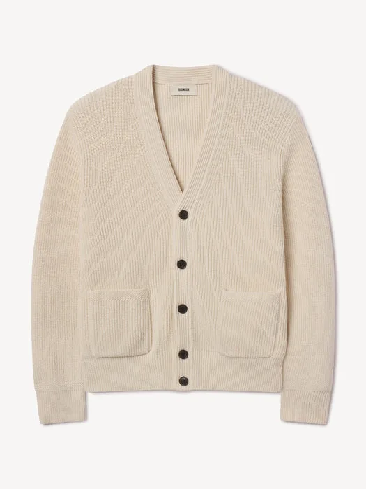 Sand Dollar Seafarer Cotton Rib Cardigan Product Flat