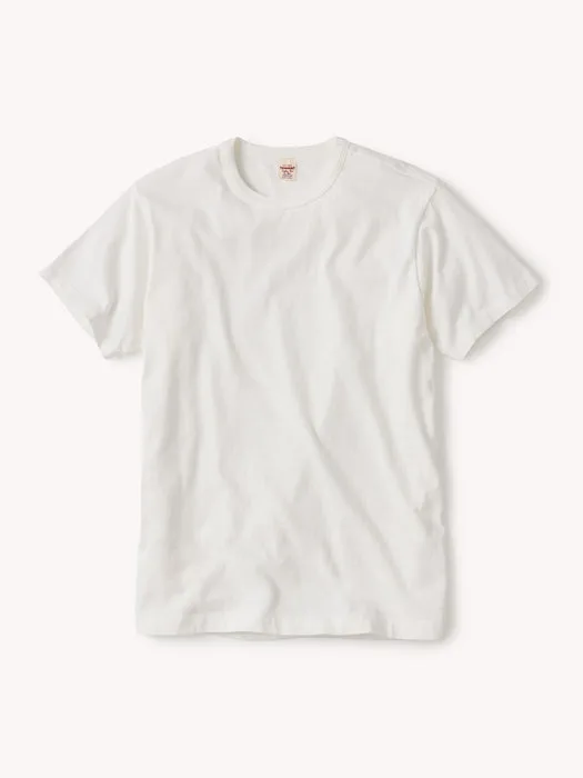 Pictures of White Toughknit Classic Tee from a variety of angles