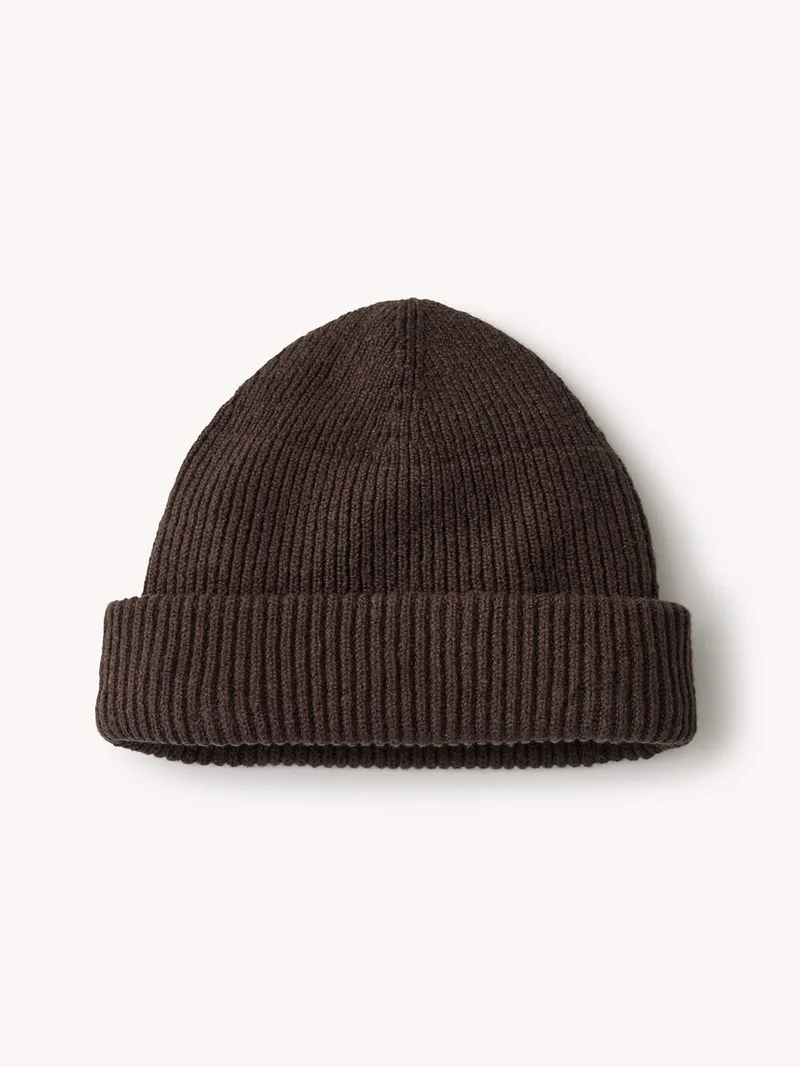 Black Walnut Seafarer Cotton Beanie