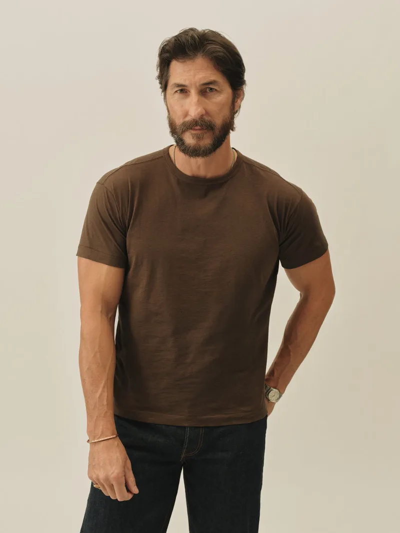 Coffee Japanese Cool Cashmere Knit Tee