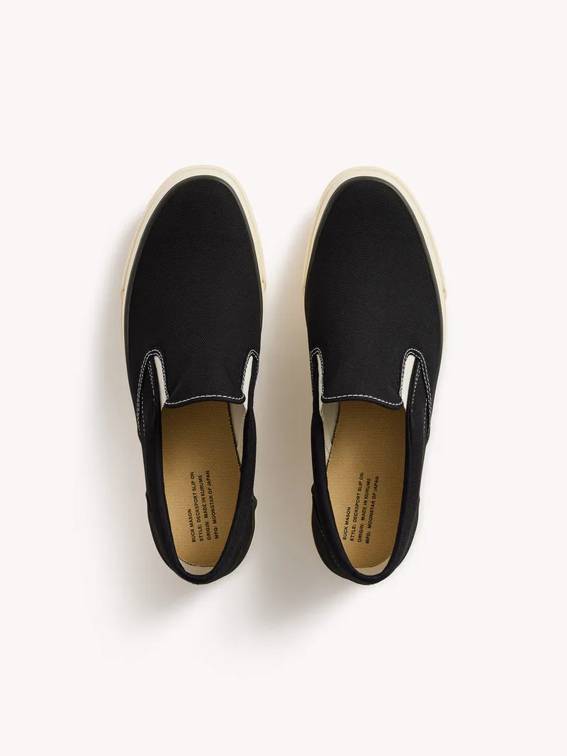 Black Moonstar Vintage Decksport Slip On