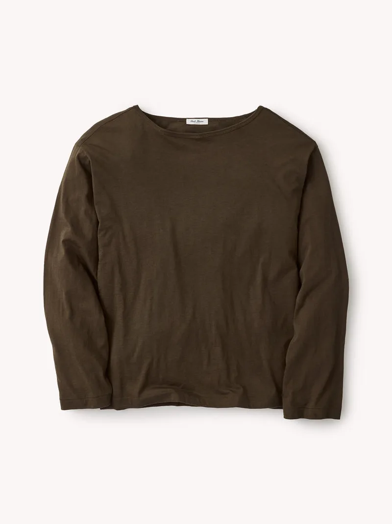 Coffee Japanese Cool Cashmere Ls Mariner Tee