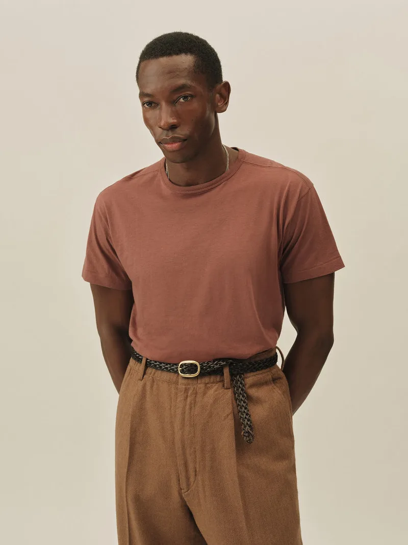 Cinnamon Japanese Cool Cashmere Knit Tee