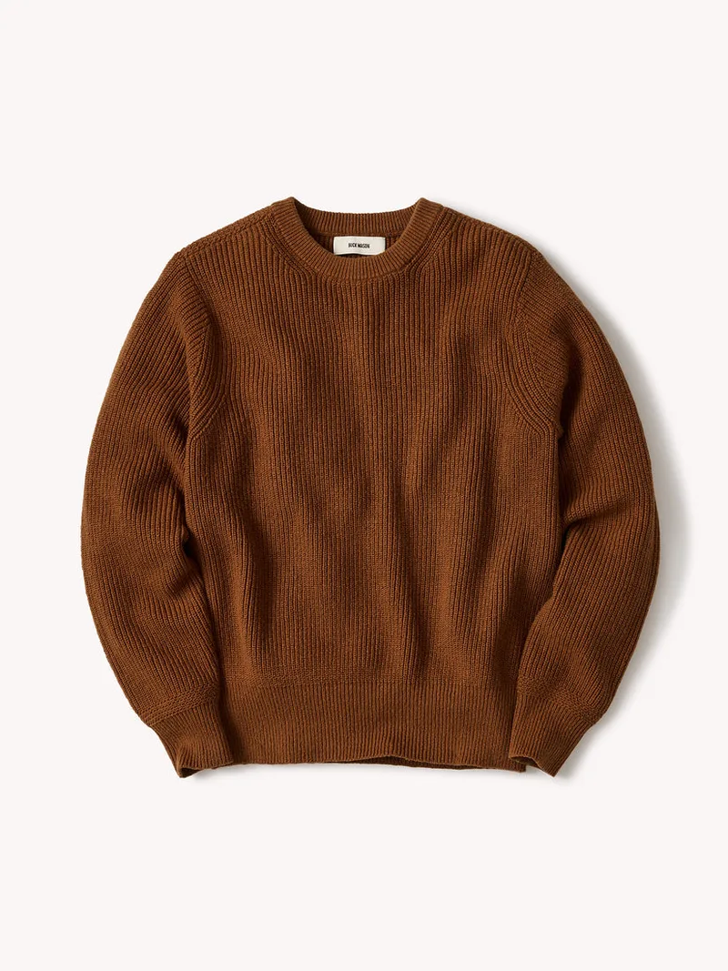 Tobacco Seafarer Cotton Rib Crew