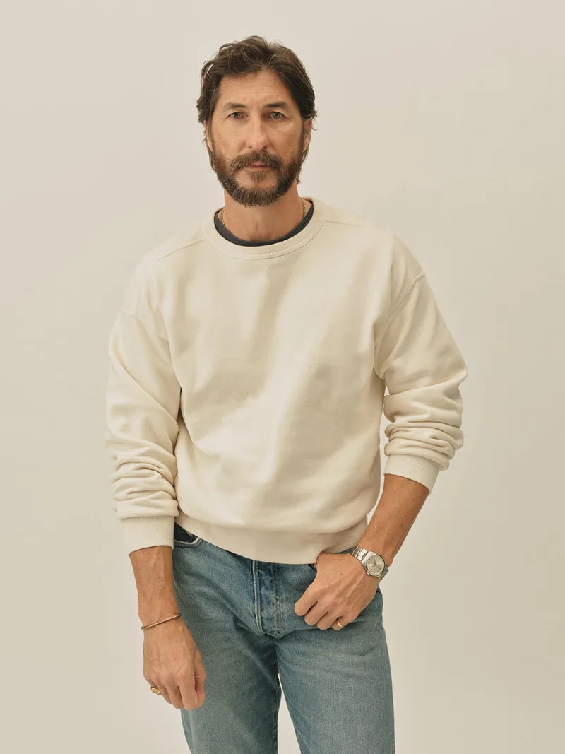 Off White Featherweight Terry Crewneck