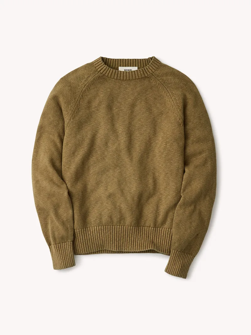 Sepia Brown Seafarer Traveler Cotton Crew
