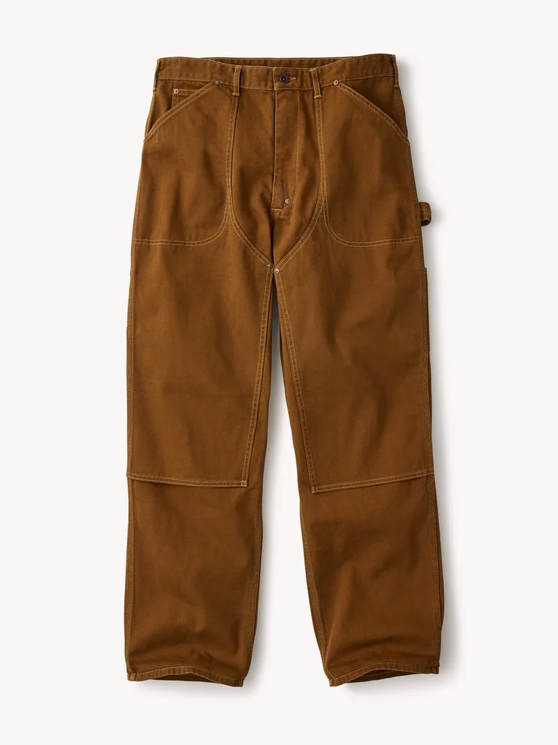Hunter Brown Canvas Double Knee Big Work Pant