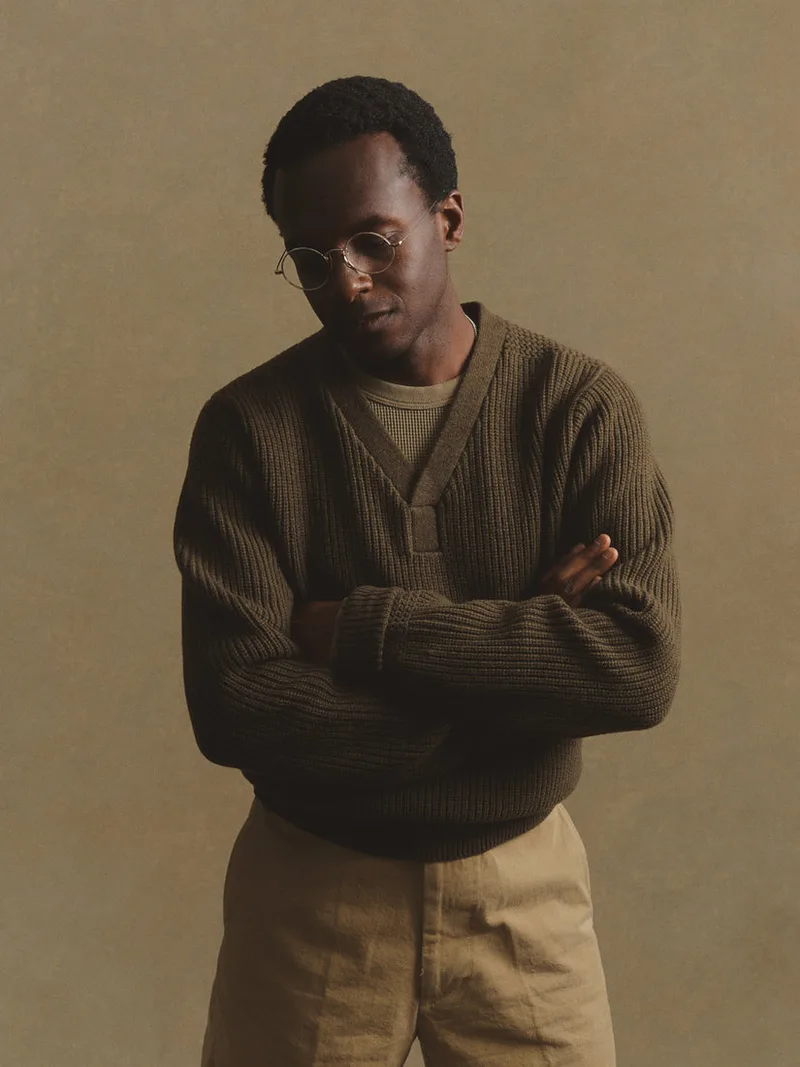 Field Olive Loft Lite Merino Pilot Sweater
