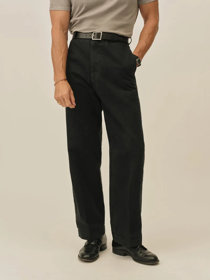 Black Big Chino