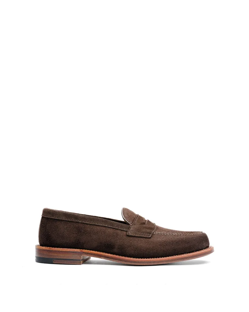 Alden 6176f Leisure Loafer Chocolate Suede