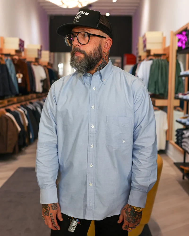 Aaron Levine Oxford Shirt Blue