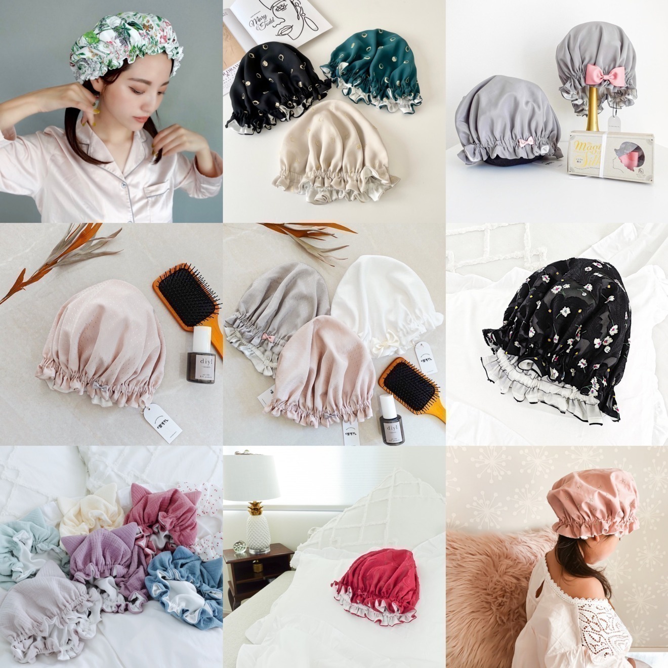 湘南ヘアアクセ ターバン＆ナイトキャップ