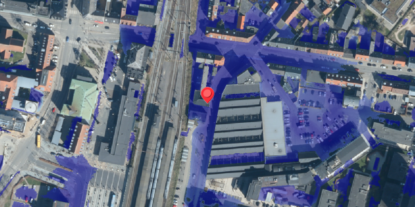 Ekstrem regn på Danmarksgade 4, 7100 Vejle