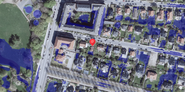 Ekstrem regn på Gardes Alle 10, 2900 Hellerup