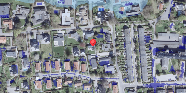 Ekstrem regn på Mosehøjvej 10B, 2920 Charlottenlund