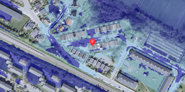 Ekstrem regn på Ericastien 13, 2820 Gentofte