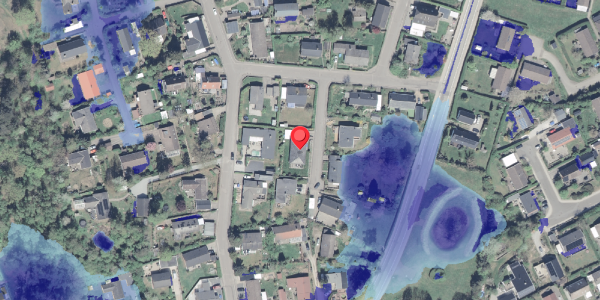 Ekstrem regn på Skovmarken 13, 3390 Hundested