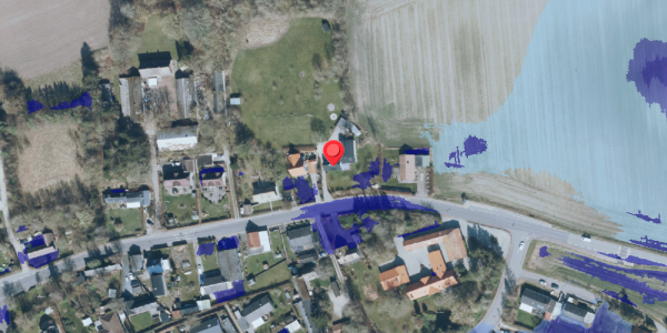 Ekstrem regn på Dalbyvej 39, 4140 Borup