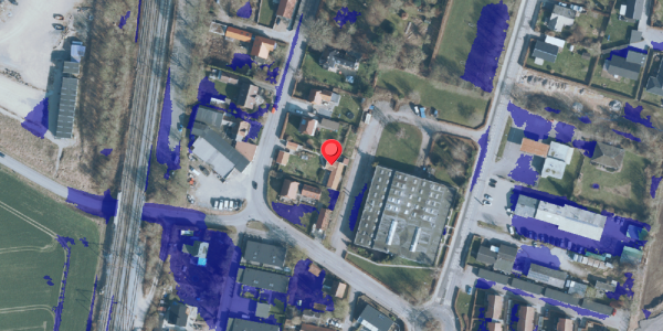 Ekstrem regn på Hovedgaden 2, . , 4140 Borup
