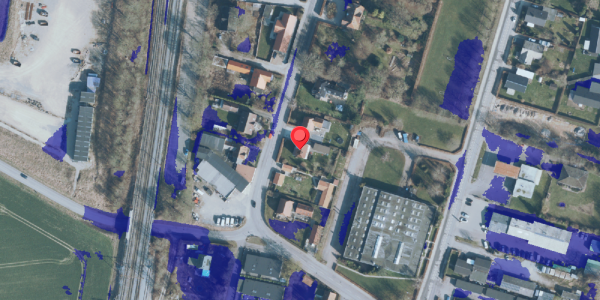 Ekstrem regn på Hovedgaden 4, 4140 Borup