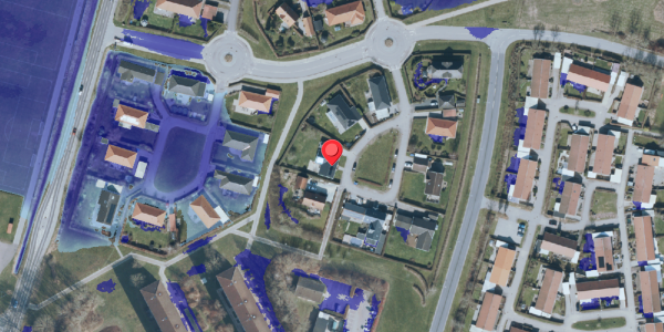 Ekstrem regn på Neergaardparken 13, 4140 Borup