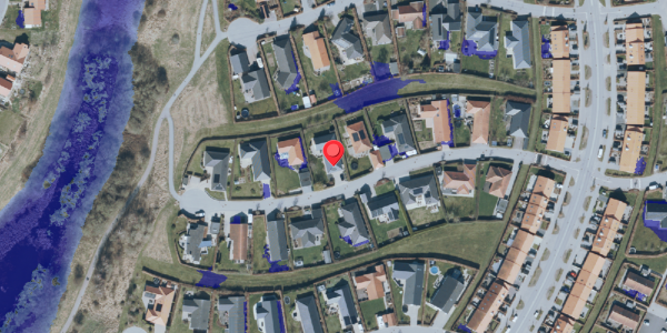 Ekstrem regn på Rapsmarken 12, 4140 Borup
