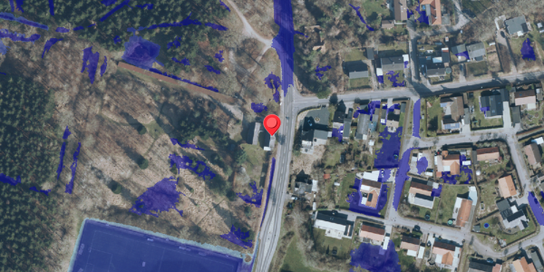 Ekstrem regn på Ryeskovvej 1, 4140 Borup