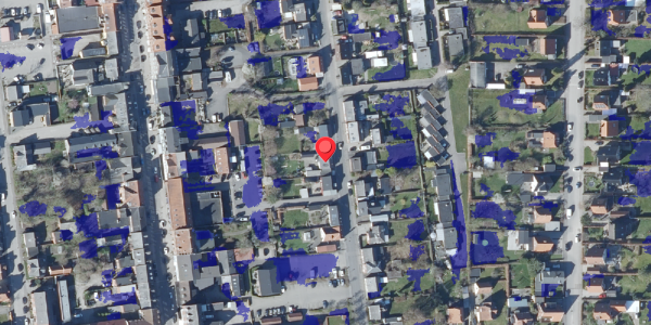 Ekstrem regn på Nygade 18, 4690 Haslev
